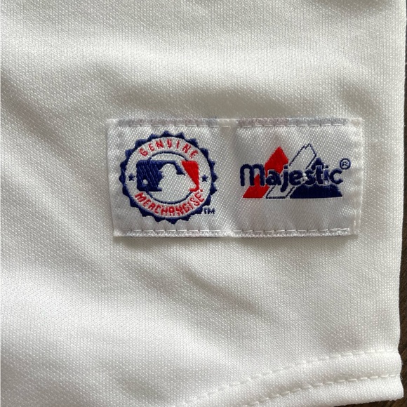 MAJESTIC Vintage Tampa Bay Rays White Jared Sandberg Youth Jersey Suze Small - Picture 4 of 7